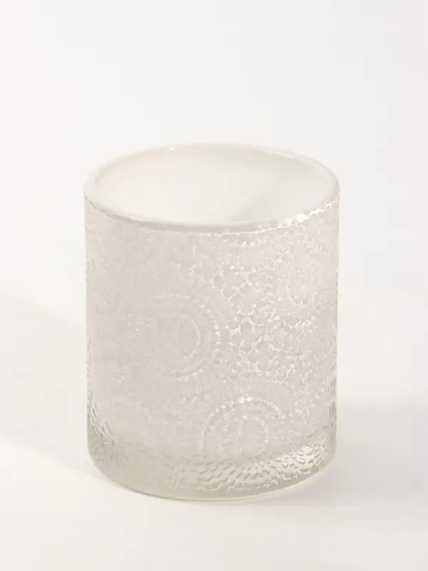 Свеча ароматическая в стекле HOME AROMA 200 г, 8.5&times;8.5&times;10 см, белый мускус