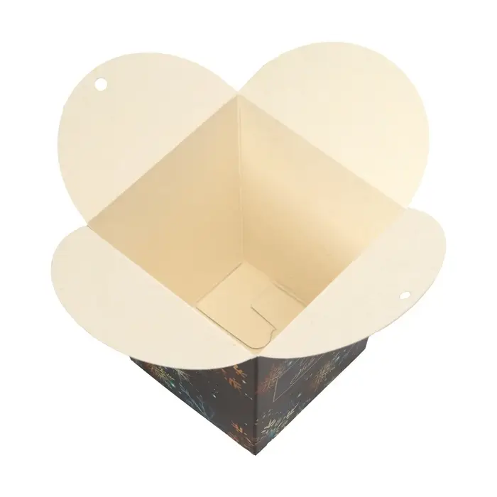 Бонбоньерка, новогодняя подарочная упаковка «Снежинки в темноте», 7.5×8×7.5 см Бонбоньерка, новогодняя подарочная упаковка «Снежинки в темноте», 7.5×8×7.5 см