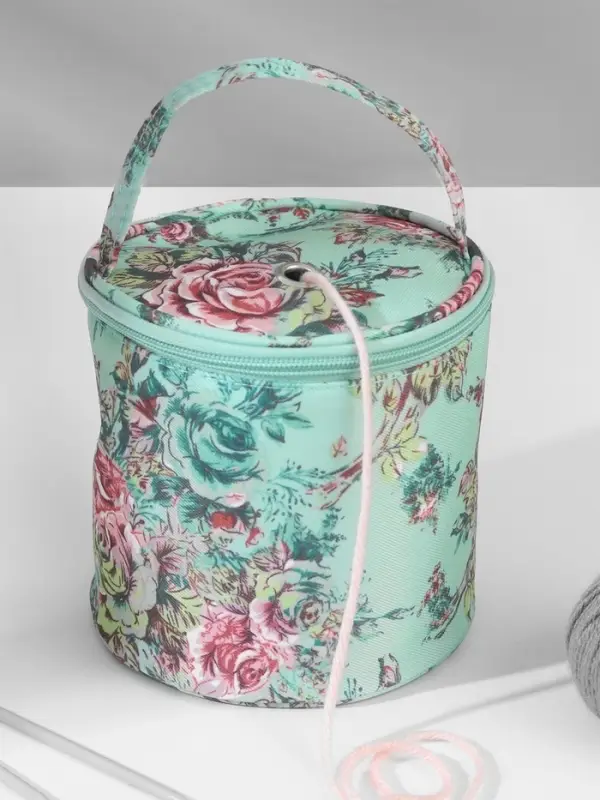 Сумка-футляр &laquo;Розы&raquo;, 1 люверс, d=14&times;14.5 см, разноцветная