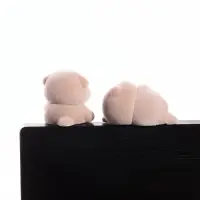 Мини - фигурка на монитор &laquo;Выдры и яичница&raquo;, набор 2 шт., 4.7&times;4.5&times;4 см