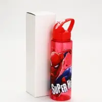 Бутылка пластиковая с трубочкой-непроливайкой &laquo;Супергерой&raquo;, 750 мл