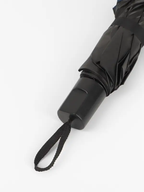 Зонт механический &laquo;Однотонный&raquo;, 4 сложения, 8 спиц, R=47/55 см, d=94 см, синий