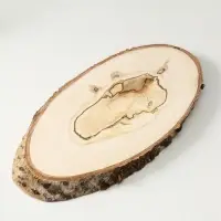 Спил осины, косой, слэб для декора, 50&times;25&plusmn;2 см