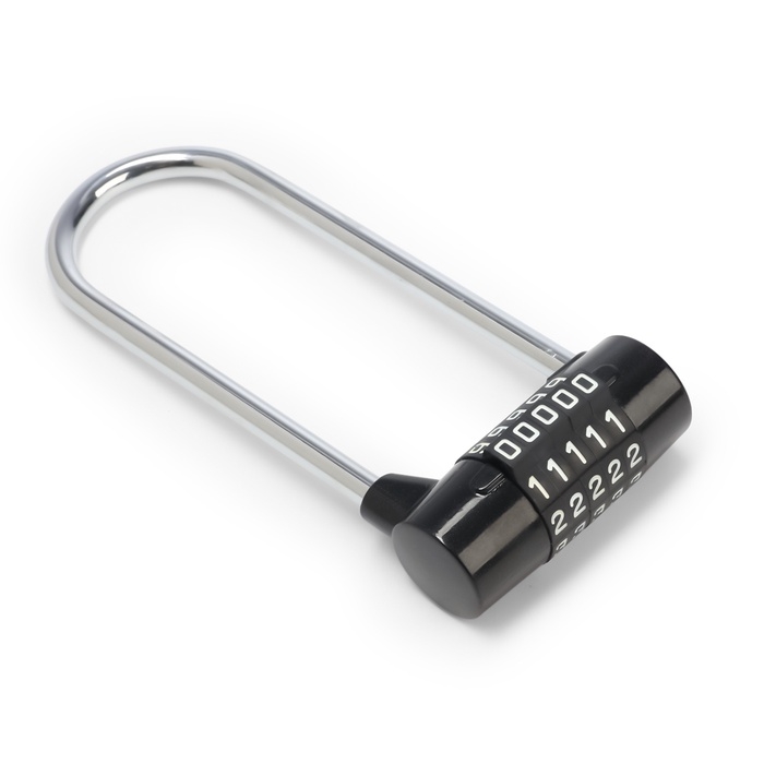 Замок навесной велосипедный, 65х145 мм внешний, 41х112 мм внутрен. кодовый замок Замок навесной велосипедный, 65х145 мм внешний, 41х112 мм внутрен. кодовый замок