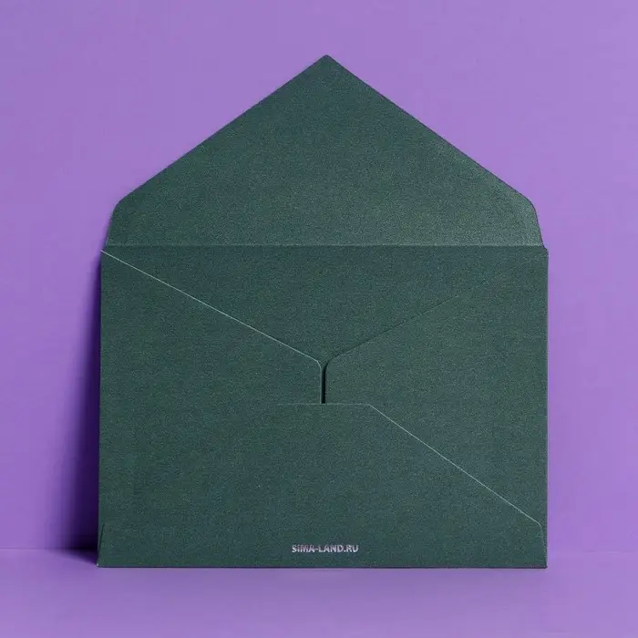 Подарочный конверт "С днем рождения", тиснение, дизайнерская бумага, 11,5 &times; 16 см