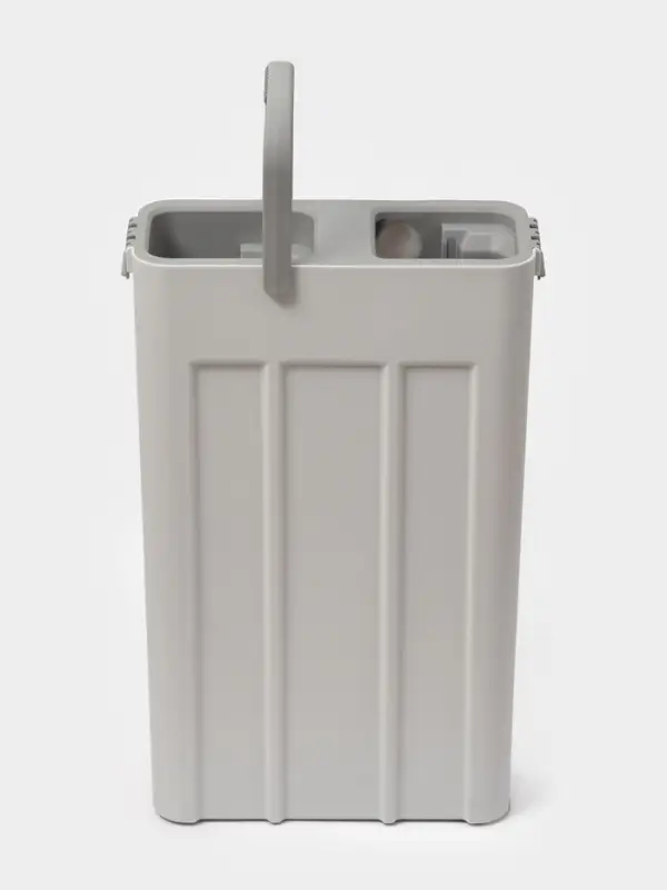 Швабра с отжимом и ведром Raccoon, швабра ПВА, ведро с отсеком для вертикального отжима 4.5 л, отсек для полоскания 2.5 л