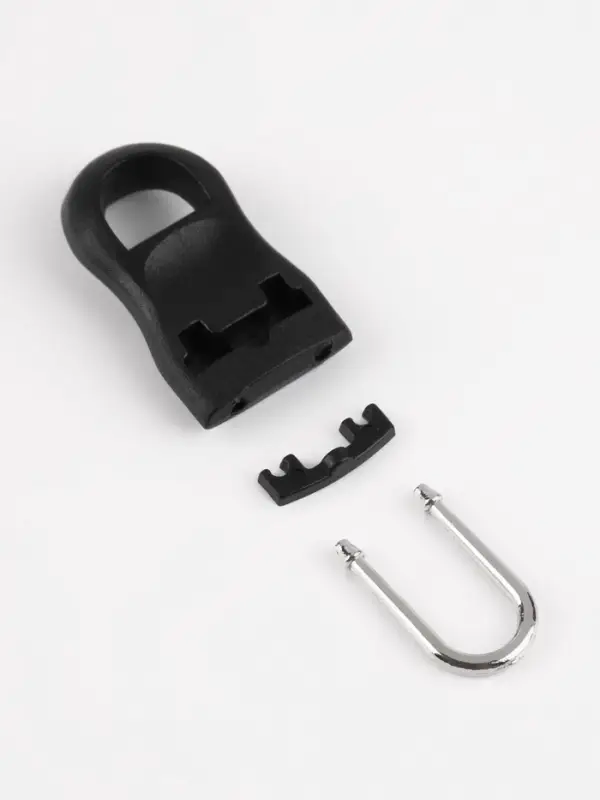 Язычок - пуллер для молнии, съёмный, 3.5&times;1.5 см, 10 шт., чёрный