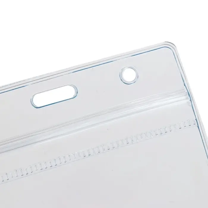 Бейдж горизонтальный Calligrata 108&times;76 мм, внешний размер 95&times;115 мм, 350 мкр, с зип защёлкой