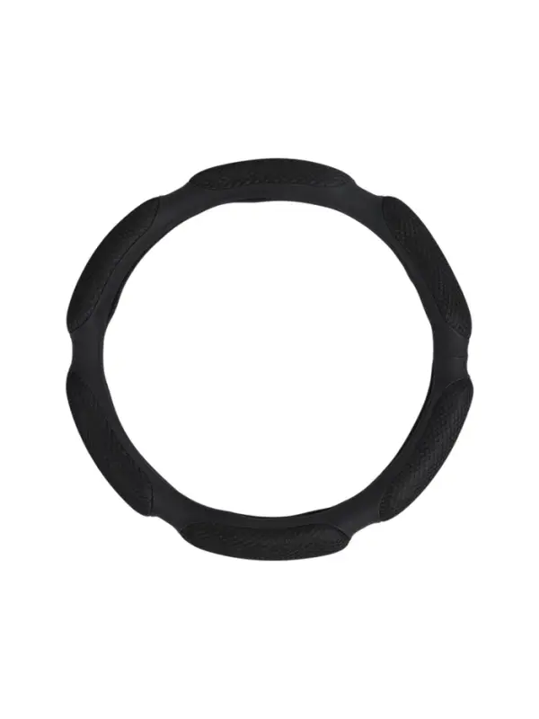 Оплетка на руль TORSO, анатомическая, велюр 6 подушек, размер 38 см, черный