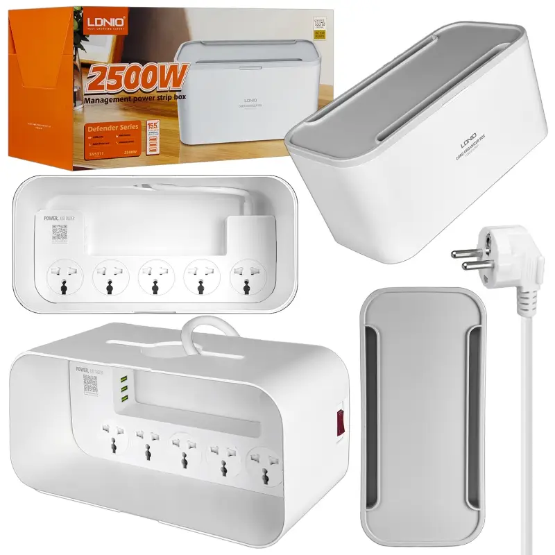 Сетевой фильтр на 5 розеток + 3 USB 2M 2500W SE5334 (SN5311) LDNIO универсальная розетка (12шт/кор) Сетевой фильтр на 5 розеток + 3 USB 2M 2500W SE5334 (SN5311) LDNIO универсальная розетка (12шт/кор)