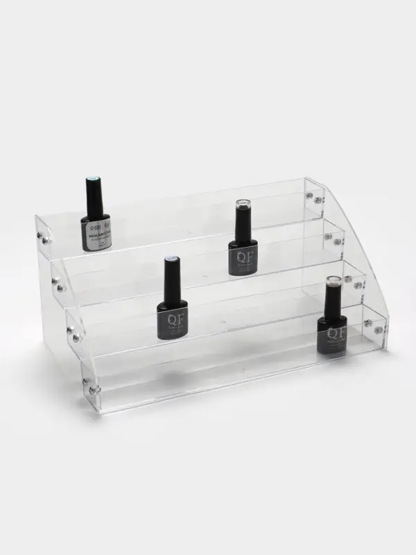 Подставка под лаки 4 этажа, 31.3&times;14.4&times;18.3 см, оргстекло 2 мм