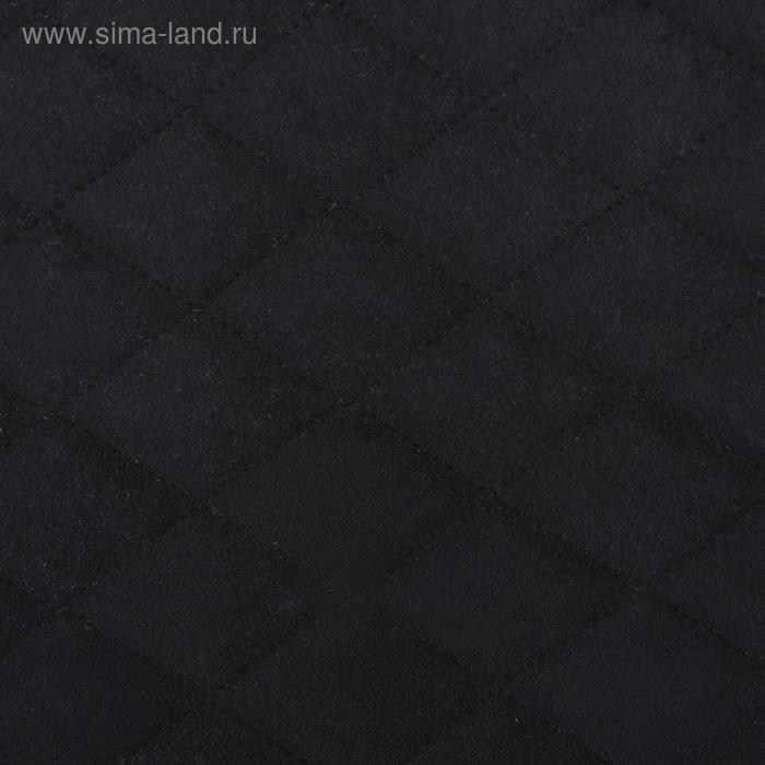 Накидка на переднее сиденье, велюр, размер 55 х 130 см, черный, широкое сиденье