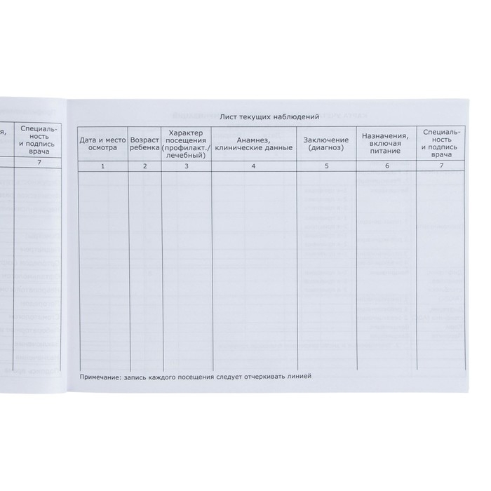 Медицинская карта ребенка Форма №112/у, 80 листов, Бэмби Медицинская карта ребенка Форма №112/у, 80 листов, Бэмби