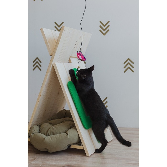 Дразнилка  Дразнилка "Бабочка" с перьями, микс цветов