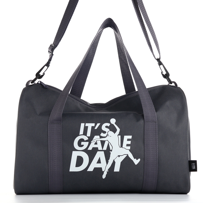 Сумка спортивная мужская, TEXTURA, маленький размер, цвет серый Сумка спортивная мужская, TEXTURA, маленький размер, цвет серый