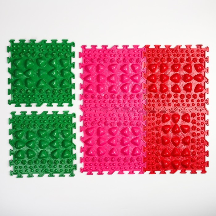 Комплект напольный модульный массажный коврик-пазл ОРТОША «МИКС - 5» (6 пазлов ) Комплект напольный модульный массажный коврик-пазл ОРТОША «МИКС - 5» (6 пазлов )