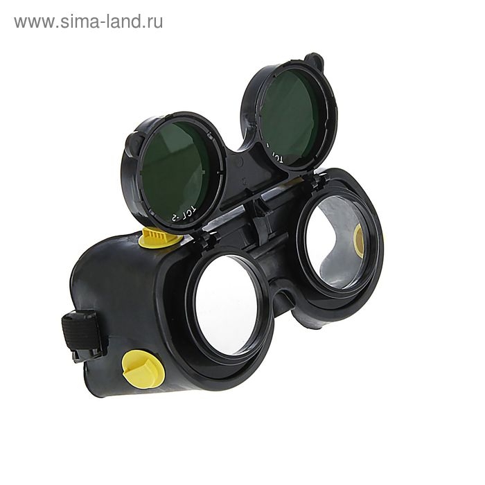 Очки защитные ТУНДРА, с затемненным и обычным минеральными стеклами