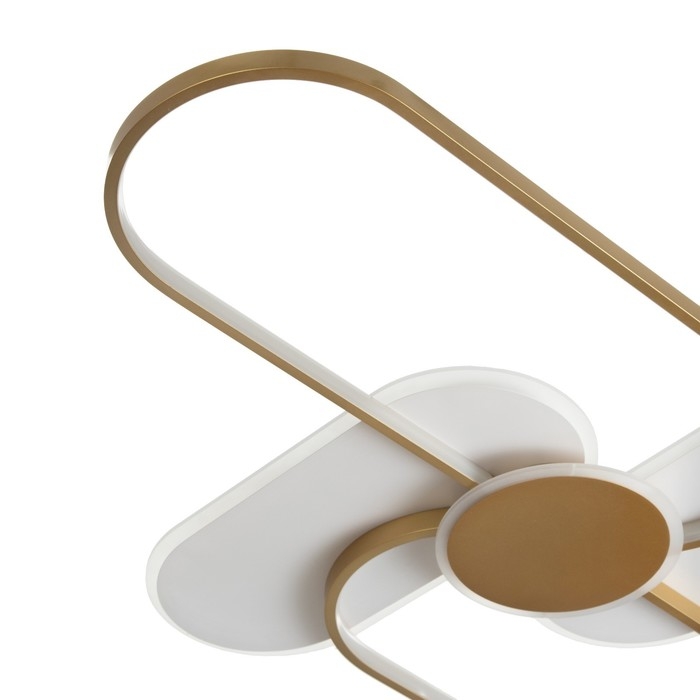 Светильник Светильник "Лайн" LED 90Вт 4000К бело-золотой 110х67х6 см BayerLux