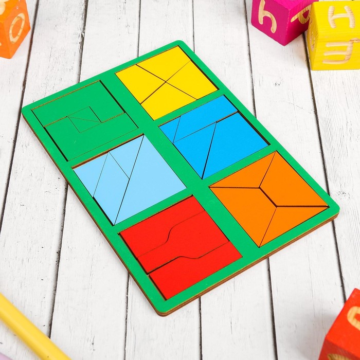 «Сложи квадрат», 2 уровень (мини), цвета МИКС «Сложи квадрат», 2 уровень (мини), цвета МИКС