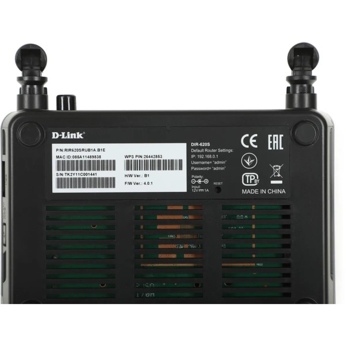 Wi-Fi роутер D-Link DIR-620S/RU/B1A, 300 Мбит/с, 4 порта 100 Мбит/с, чёрный Wi-Fi роутер D-Link DIR-620S/RU/B1A, 300 Мбит/с, 4 порта 100 Мбит/с, чёрный