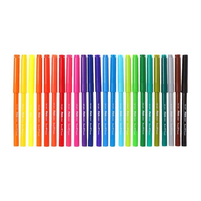 Фломастеры 24цв BrunoVisconti FUNCOLOR, пласт, круг, в карт коробке Фломастеры 24цв BrunoVisconti FUNCOLOR, пласт, круг, в карт коробке