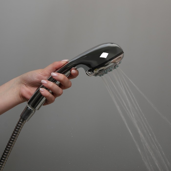 Душевая лейка Accoona А330, 3 режима, корпус пластик, цвет хром