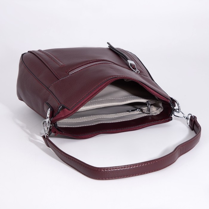 Сумка кросс-боди на молнии, цвет бордовый Сумка кросс-боди на молнии, цвет бордовый