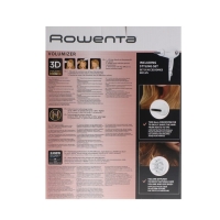 Фен Rowenta CV6135F0, 2400 Вт, 2 скорости, 3 температурных режима, белый