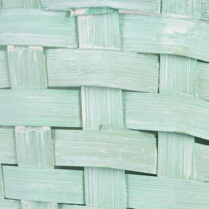 Корзина плетеная, D17 х 12 х 22 см, зеленая, бамбук Корзина плетеная, D17 х 12 х 22 см, зеленая, бамбук