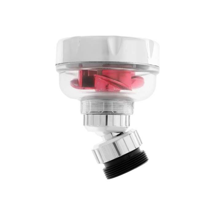 Аэратор ZEIN Z3632-1, поворотный, на шарнире, с красным вентилятором, хром/прозрачный Аэратор ZEIN Z3632-1, поворотный, на шарнире, с красным вентилятором, хром/прозрачный