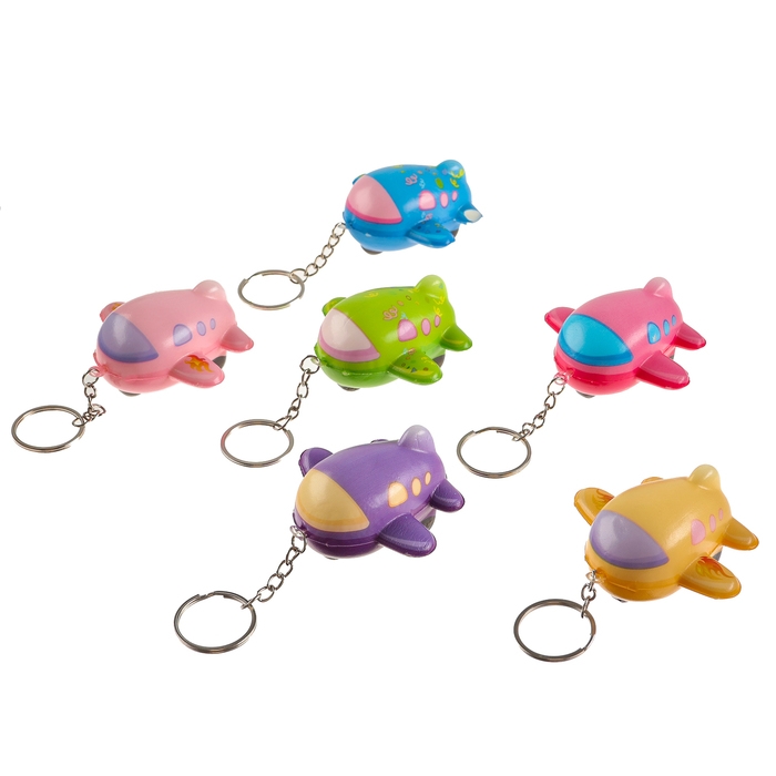 Мялка-сквиш «Самолетик», на брелоке, цвета МИКС Мялка-сквиш «Самолетик», на брелоке, цвета МИКС