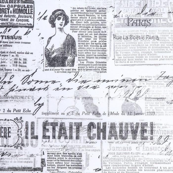 Бумага парафинированная жиростойкая Бумага парафинированная жиростойкая"Газета старая", 0,38х10 м