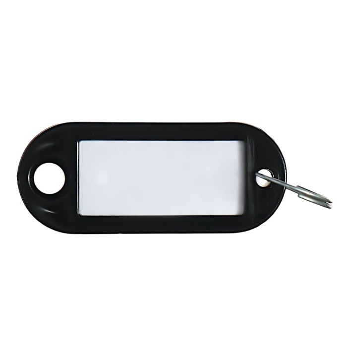 Набор брелоков для ключей, 100 штук, 53 мм, цвет черный Набор брелоков для ключей, 100 штук, 53 мм, цвет черный