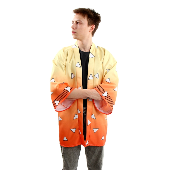 Карнавальное хаори «Демонический клинок», р. 48-50 (XL), цвет жёлтый Карнавальное хаори «Демонический клинок», р. 48-50 (XL), цвет жёлтый