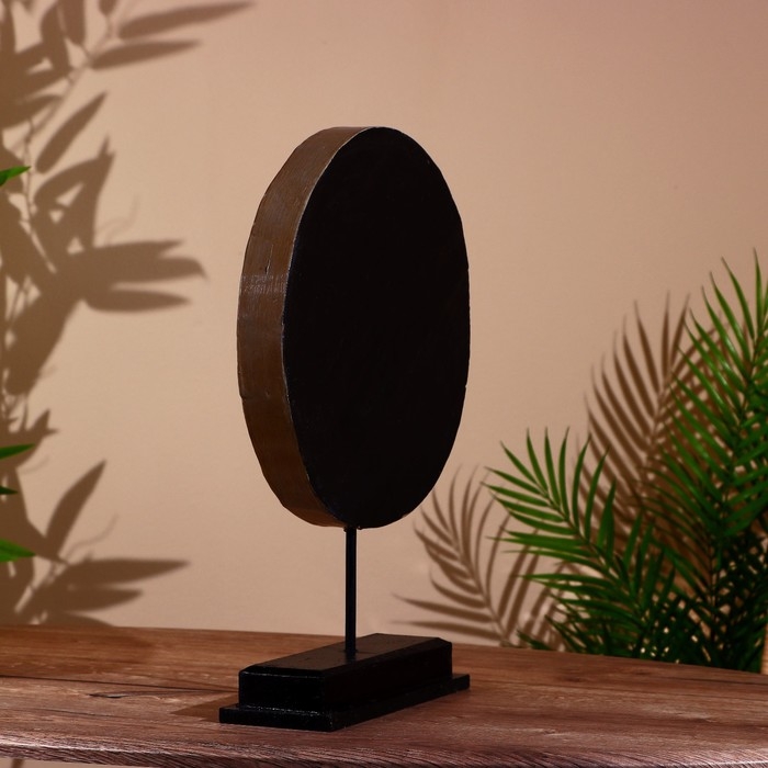 Декор  Декор "Круг" на подставке, албезия 30х9х42 см