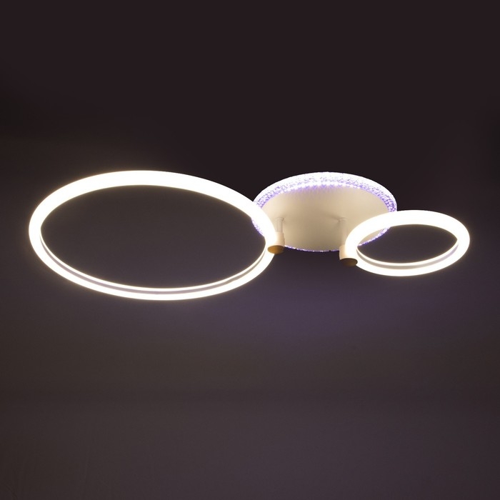 Люстра с ПДУ 1914/2 LED 68Вт диммер белый 45х40х12 см BayerLux