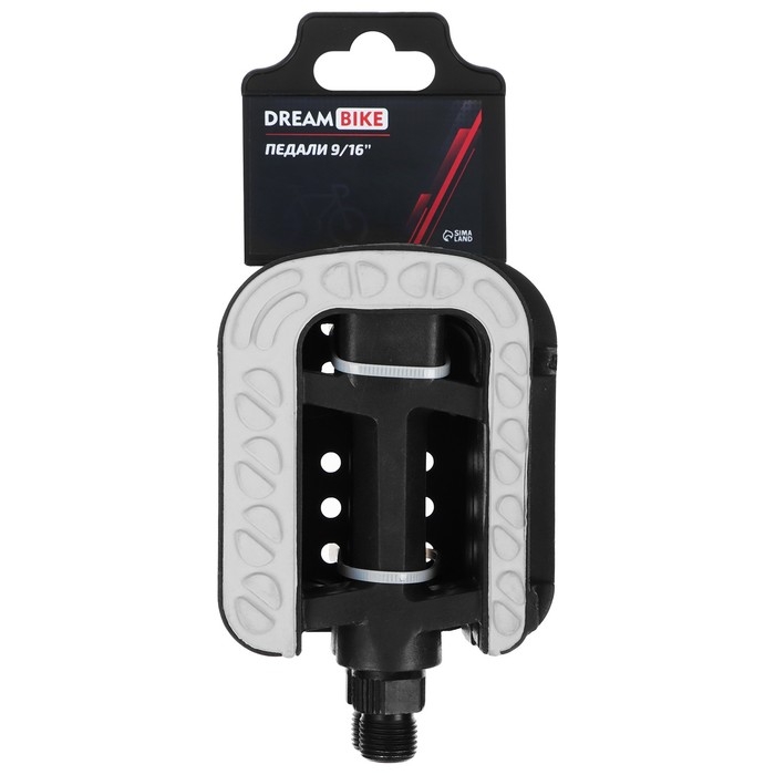 Педали 9/16 Педали 9/16" Dream Bike, c подшипниками, цвет чёрный/серый