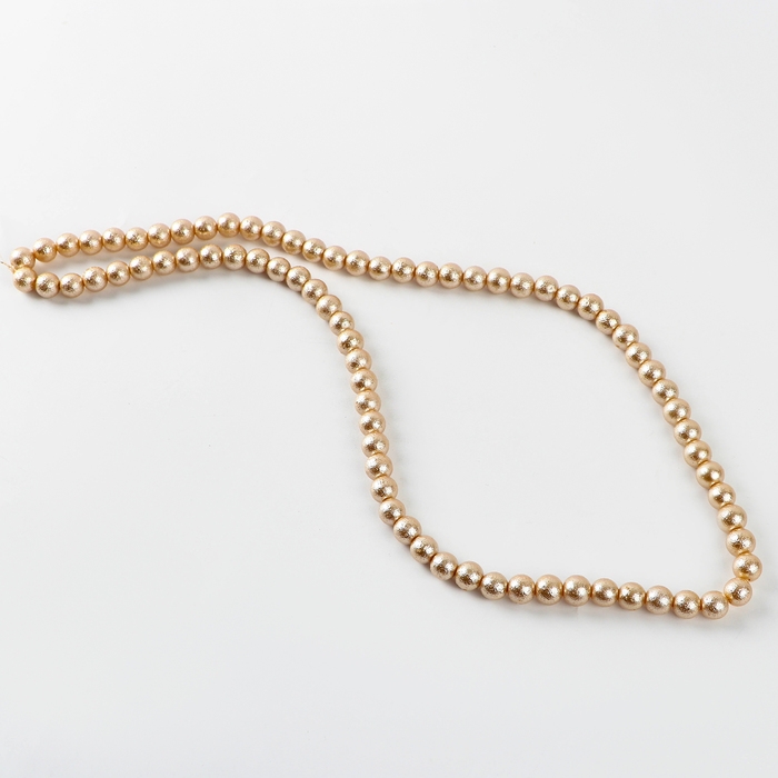 Бусины из стекла, набор 78 шт., размер 1 шт. — 10 мм, цвет золотой