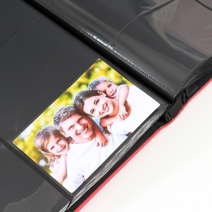 Фотоальбом на 600 фото 10х15 Фотоальбом на 600 фото 10х15 "Гладкость" кожзам, красный 34,5х5,5х36,5 см