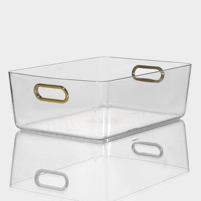 Контейнер для хранения «Нежность», 29×20×10 см, цвет прозрачный Контейнер для хранения «Нежность», 29×20×10 см, цвет прозрачный