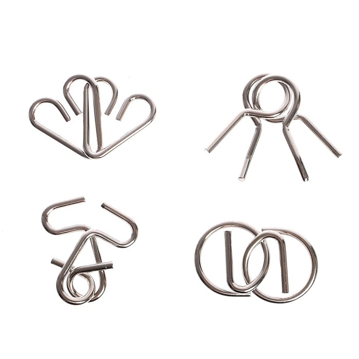 Набор головоломок «Антиглупин», 4 шт. Набор головоломок «Антиглупин», 4 шт.