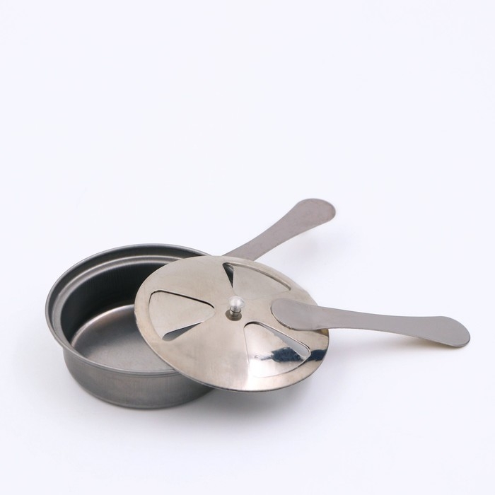 Мармит из нержавеющей стали круглый на подставке для подогрева, 26×22 см, стеклянная крышка Мармит из нержавеющей стали круглый на подставке для подогрева, 26×22 см, стеклянная крышка