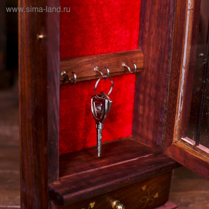 Ключница Ключница "Тайник" дерево 7х16х34 см