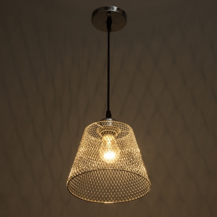 Светильник BayerLux Светильник BayerLux "Фиш" Е27 40Вт хром 20х20х16-116см