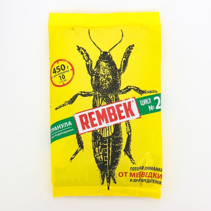 Средство от медведки и проволочника Средство от медведки и проволочника "Рембек", экструдированная гранула, 450 г