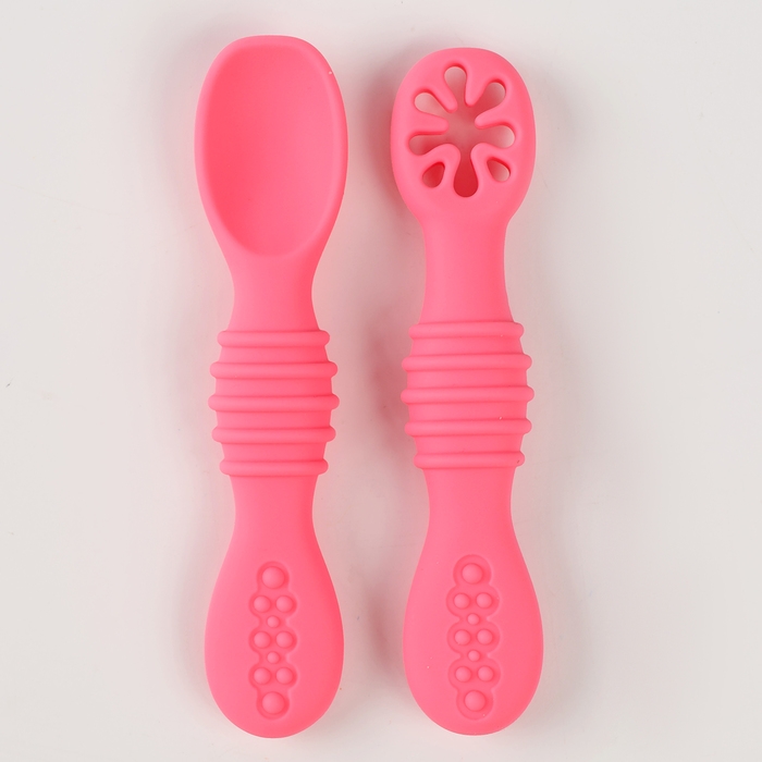 Набор детских столовых приборов, цвет розовый Набор детских столовых приборов, цвет розовый