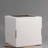 Коробка для торта, кондитерская, белая, с окном 30 х 30 х 30 см Набор 5 шт