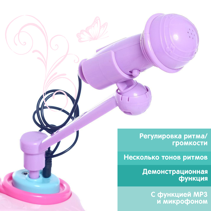 Пианино «Музыкант» с пюпитром, микрофоном, световые и звуковые эффекты Пианино «Музыкант» с пюпитром, микрофоном, световые и звуковые эффекты