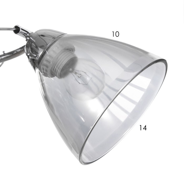 Люстра Люстра "Поли" 3х60Вт Е27 Хром 56х56х24см