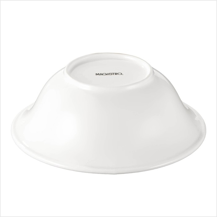 Тарелка глубокая фарфоровая Magistro Crotone, 650 мл, 18×6 см, цвет белый Тарелка глубокая фарфоровая Magistro Crotone, 650 мл, 18×6 см, цвет белый